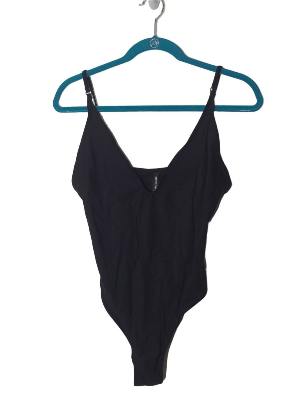 PrettyLittleThing Black One-Piece Swimsuit Size 8